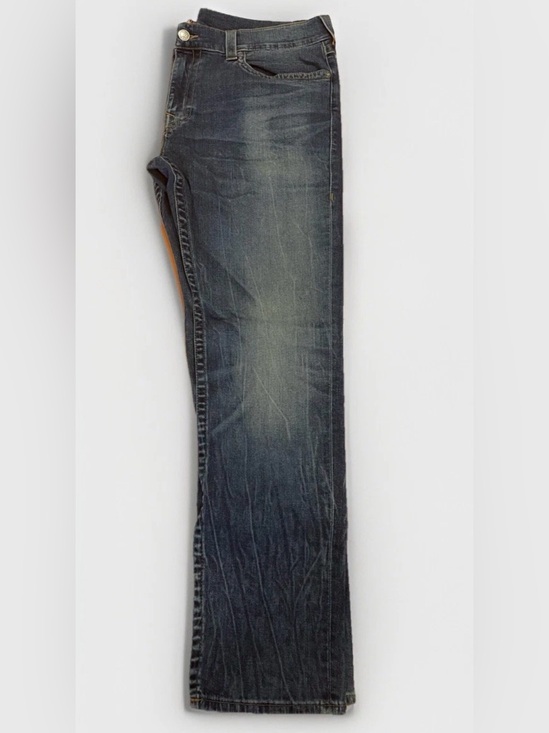 True Religion Other - Y2K True Religion Jeans Rocco Relaxed Skinny Size 40 Blue Distressed Denim